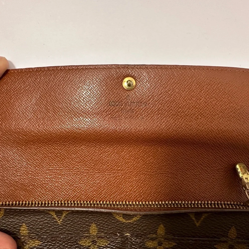 💙 Louis Vuitton Monogram Long Wallet with Dustbag Dust Bag - Authentic